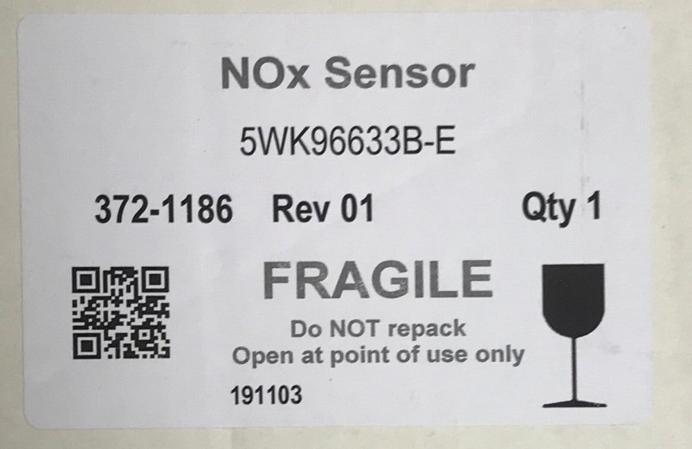NOx Sensor 5WK96633B E 372-1186 Revision 01 191103 Nitrogen Oxide Sensor