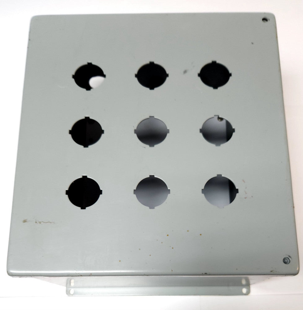 HOFFMAN E-9PBY2S 9 Unit Pushbutton Station Enclosure Nema Type 12 E 9PBY2S E9PB