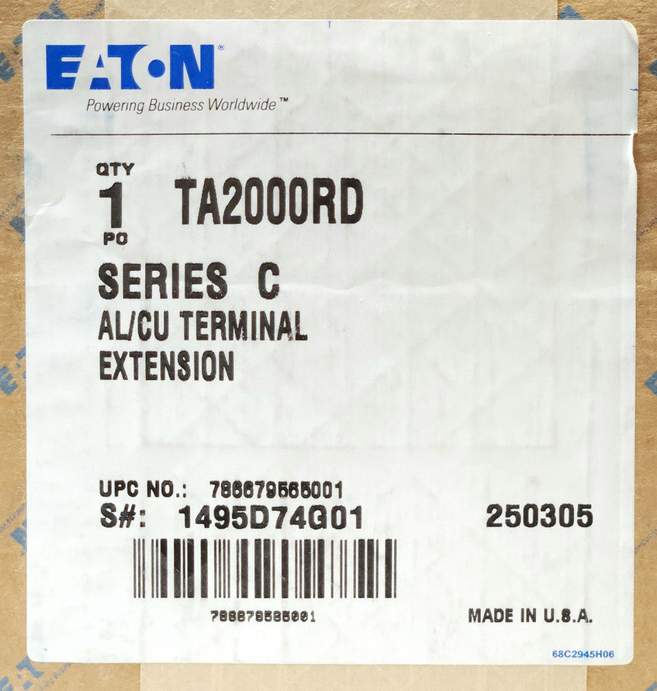 SEALED EATON CUTLER HAMMER TA2000RD R Frame Type RD RG RGH Breaker Lug Terminal