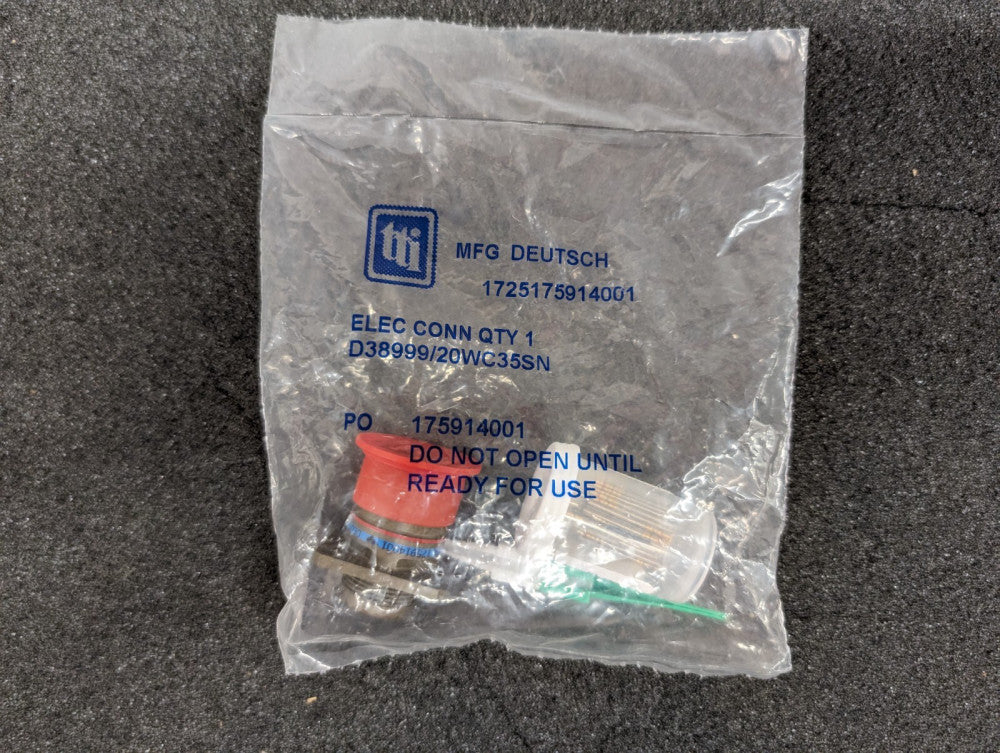 New, Deutsch, D38999/20WC35SN, CONN RCPT FMALE 22POS GOLD CRIMP
