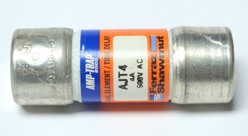 FERRAZ SHAWMUT AJT4 AMP TRAP FUSE 4 AMP 600 VAC Dual Element