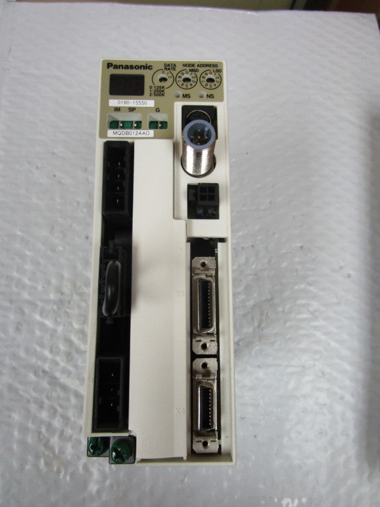 Panasonic AC Servo Drive MQDB012AAD 200-240Vac 1 PH 100W WATT