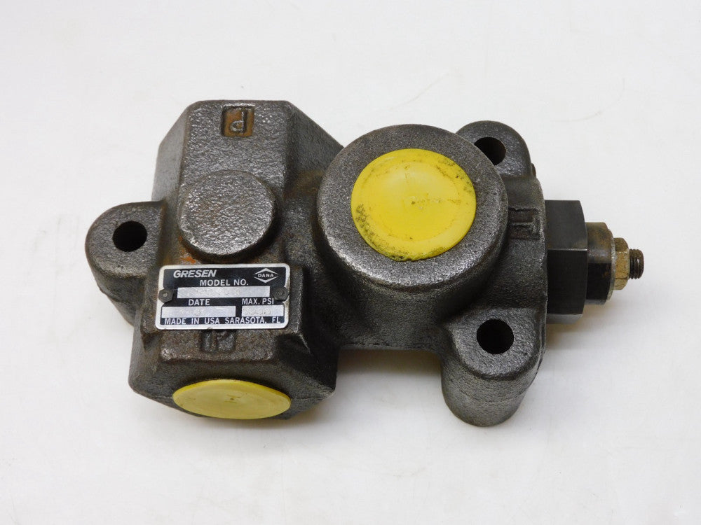 GRESEN RPL-75-A PRESSURE RELIEF VALVE 5000PSI MAX