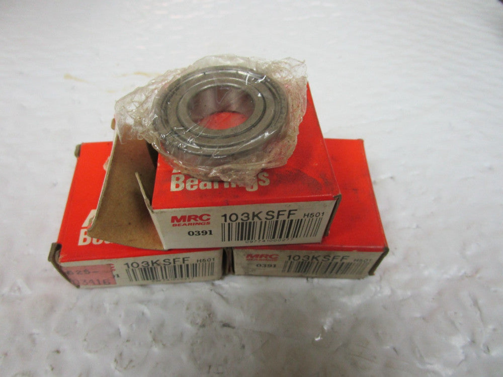 Lot Of 3 MRC 103KSFF Single Row Ball Bearing