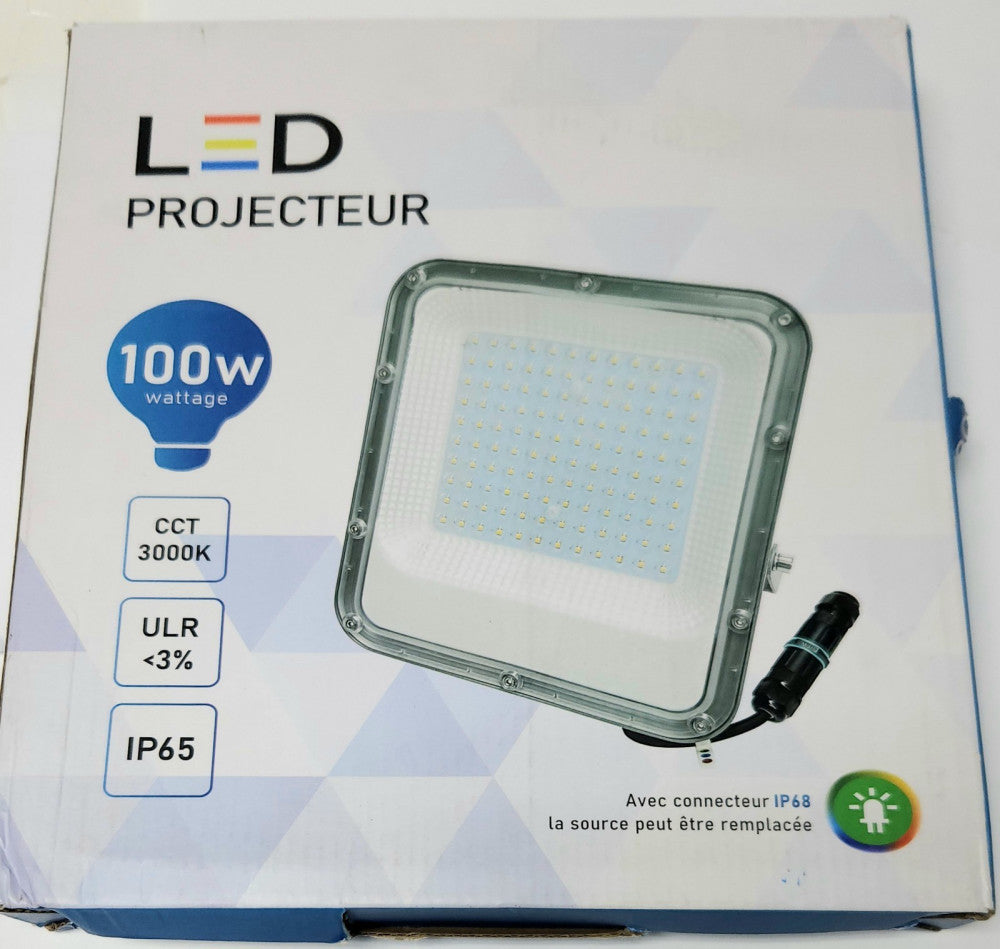 LED PROJECTEUR J FL009 100W 3000K IP65 Adjustable Position LED LIGHT 220-240 VAC