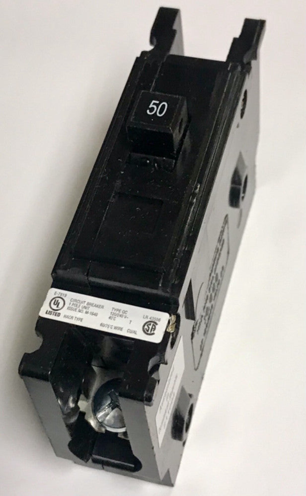 EATON CUTLER HAMMER QC1050T Single Pole QC1050 Type QC Circuit Breaker