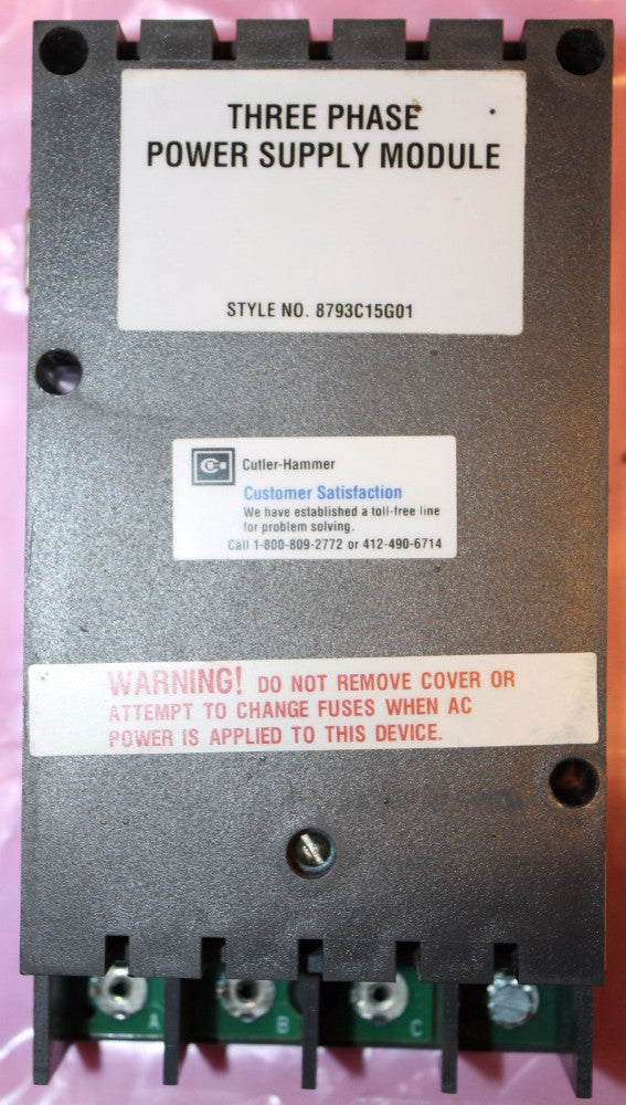 CUTLER HAMMER Three Phase Meter Relay Power Supply 8793C15G01