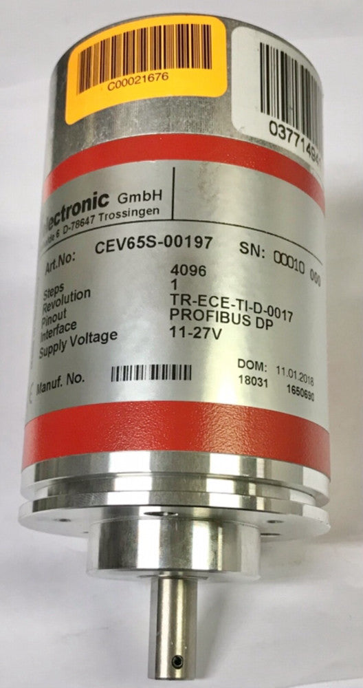 TR ELECTRONICS CEV65S 00197 11-27 VDC Absolute DP Encoder 4096 Steps