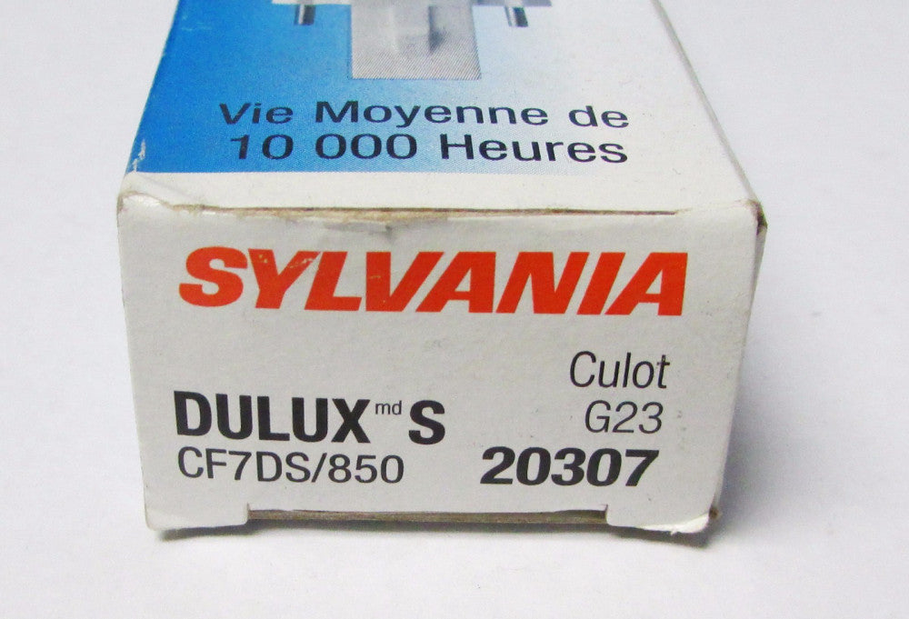 SYLVANIA 20307 CF7DS 850 DULUX S G23 7 Watt Bulb CF7DS/850