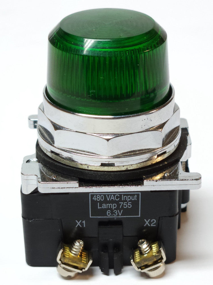 EATON CUTLER HAMMER 10250T GREEN 480VAC Input Illuminated Indicating Pilot Light