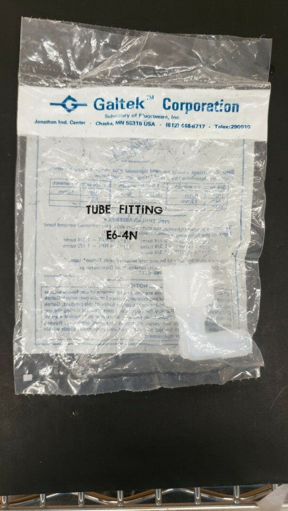 New, GALTEK, E6-4N, ELBOW ADAPTER, 3/8-INCH X 1/4-INCH MNPT - Lot of 2pcs