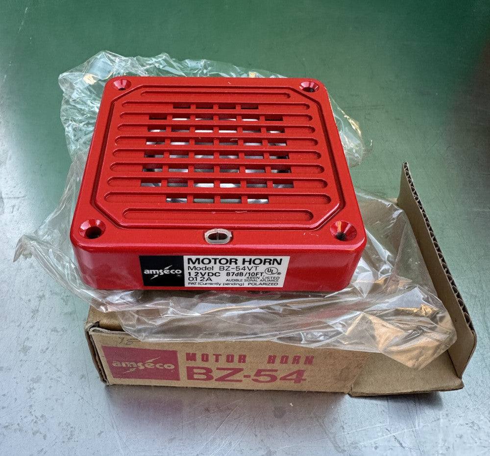 Amseco BZ-54VT 12V DC Fire Alarm Horn BZ-54 New With Box