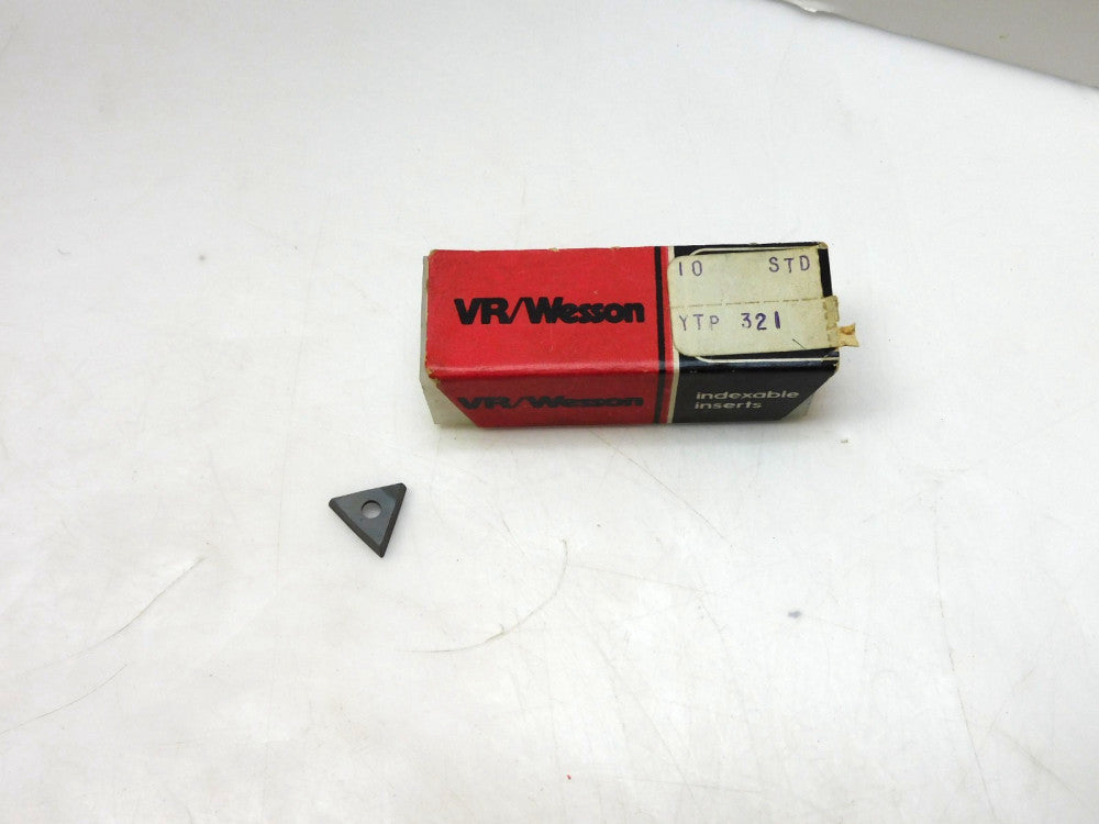 LOT OF 10 VR/WESSON 10 STD WGK YTP 321 CARBIDE INSERT