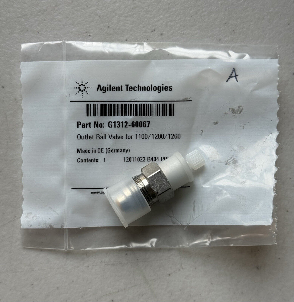 Agilent G1312-60067 Outlet Ball Valve for 1100, 1200, 1260 - USED