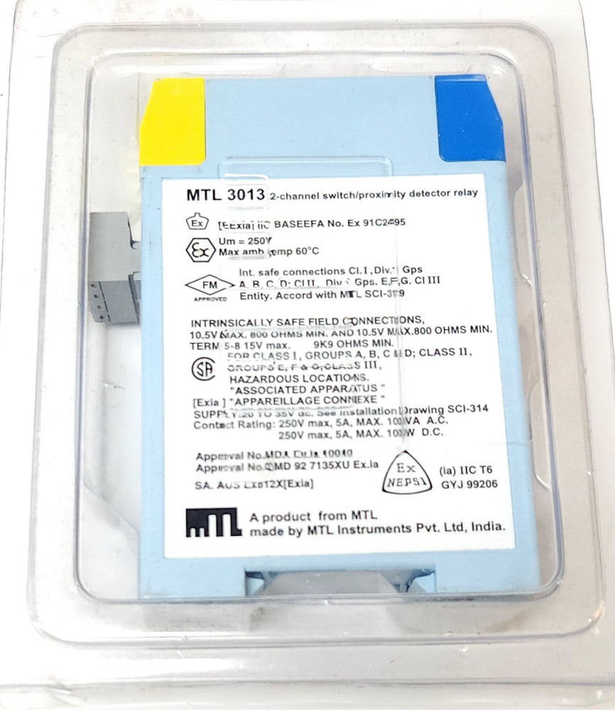 MTL 3013 2 Channel Switch Proximity Relay MTL 3000 Series 20-35 VDC Supply