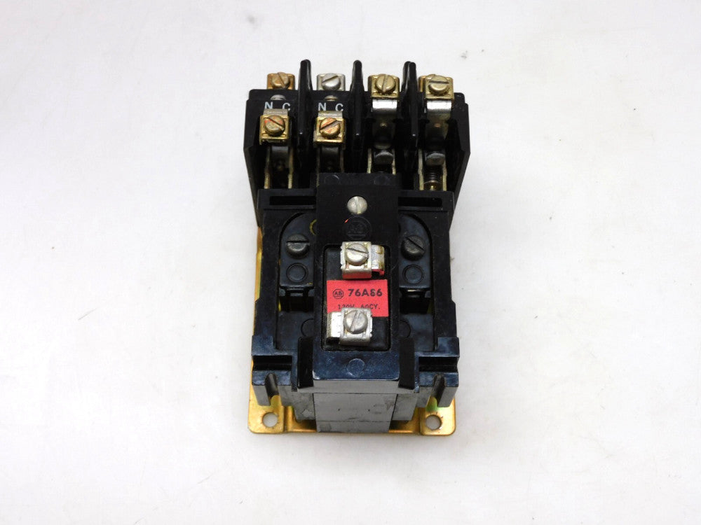 ALLEN BRADLEY BR-400 CONTACTOR RELAY BUL 700 BR 120VCOIL 2 TERMINAL NORM CLOSED
