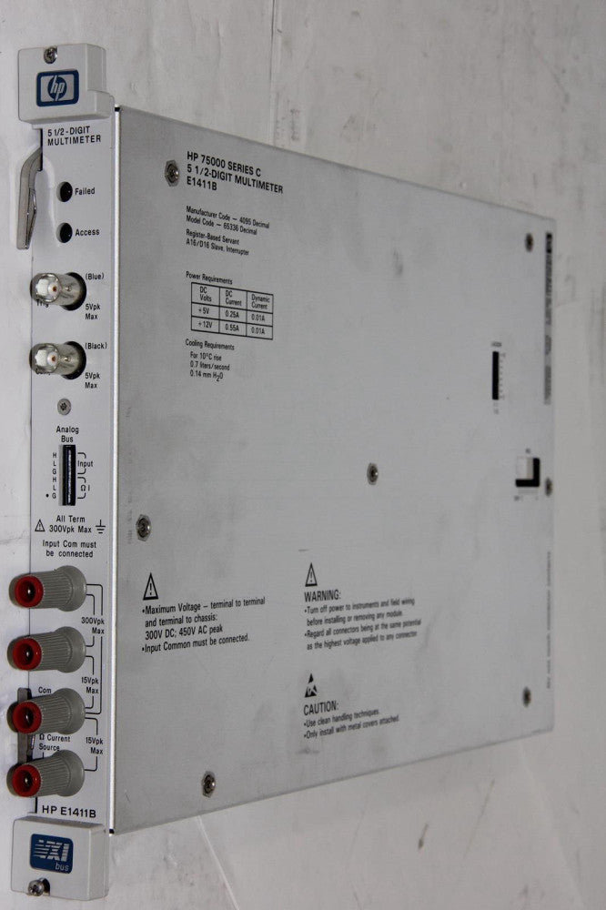 HP Hewlett Packard E1411B 75000 Series C 5 1/2-Digit Multimeter