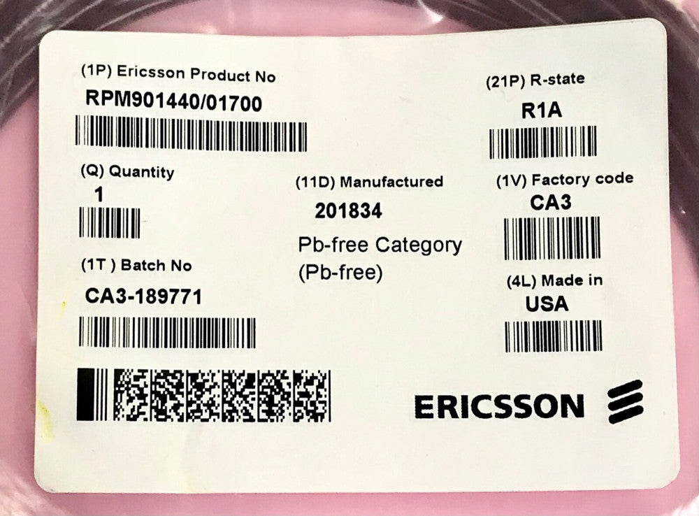 ERICSSON RPM901440 01700 R-State R1A Fiber Optic Signal Cable RPM 901 440