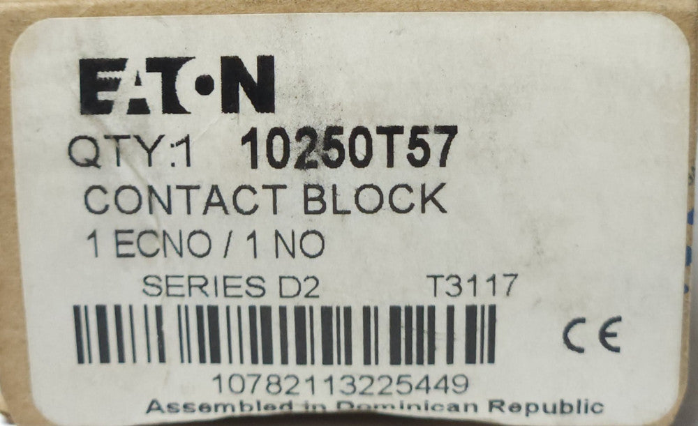 EATON CUTLER HAMMER 10250T57 Pushbutton Contact Block 1 ECNO 1 NO