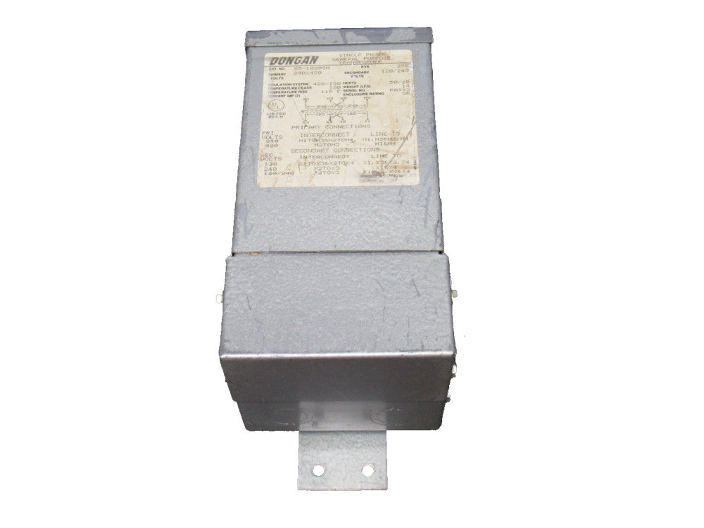 Dongan Transformer 85-1020SH 240X480V Pri 120/240V Sec .250 Kva 1Ph - Used