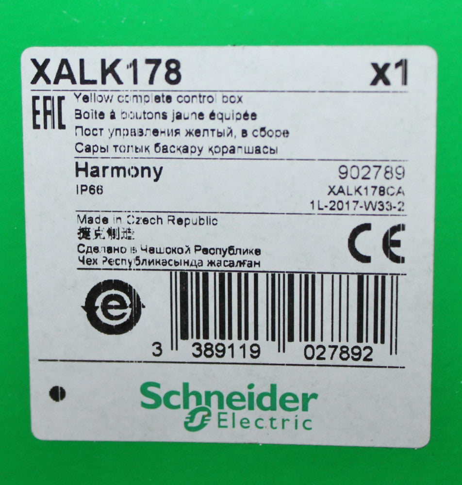 SCHNEIDER ELECTRIC XALK178 Red Twist Release Start Stop Push Button Station