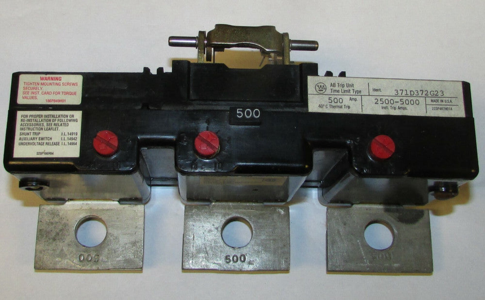 WESTINGHOUSE CUTLER HAMMER HMA3500T 500 Amp Type MA HMA Trip Unit 371D37G23