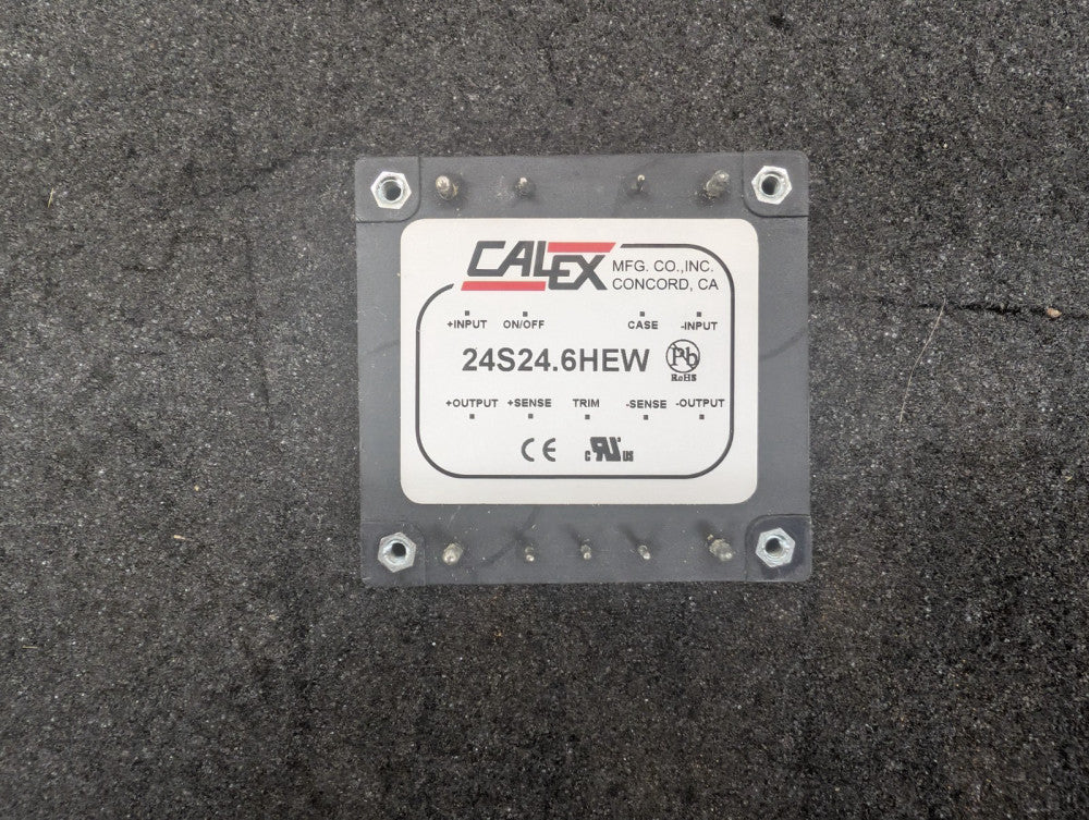 New, Calex, 24S24.6HEW, CONVERTER DC DC 12V 150W 24VIN