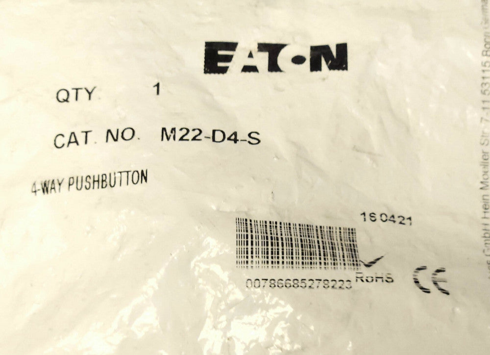 EATON M22 D4 S BLACK 4 Way Momentary Pushbutton Operator 22mm QUAD Control
