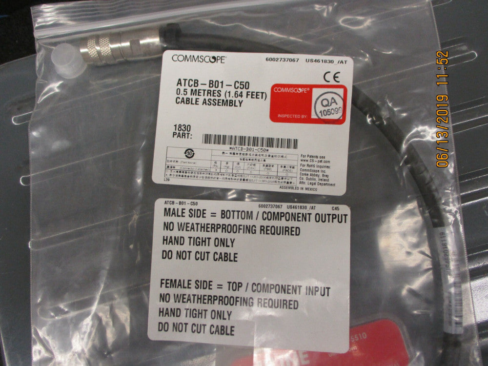 COMMSCOPE - ATCB-B01-C50 - Teletilt AISG RET Control Cable, 0.5 m