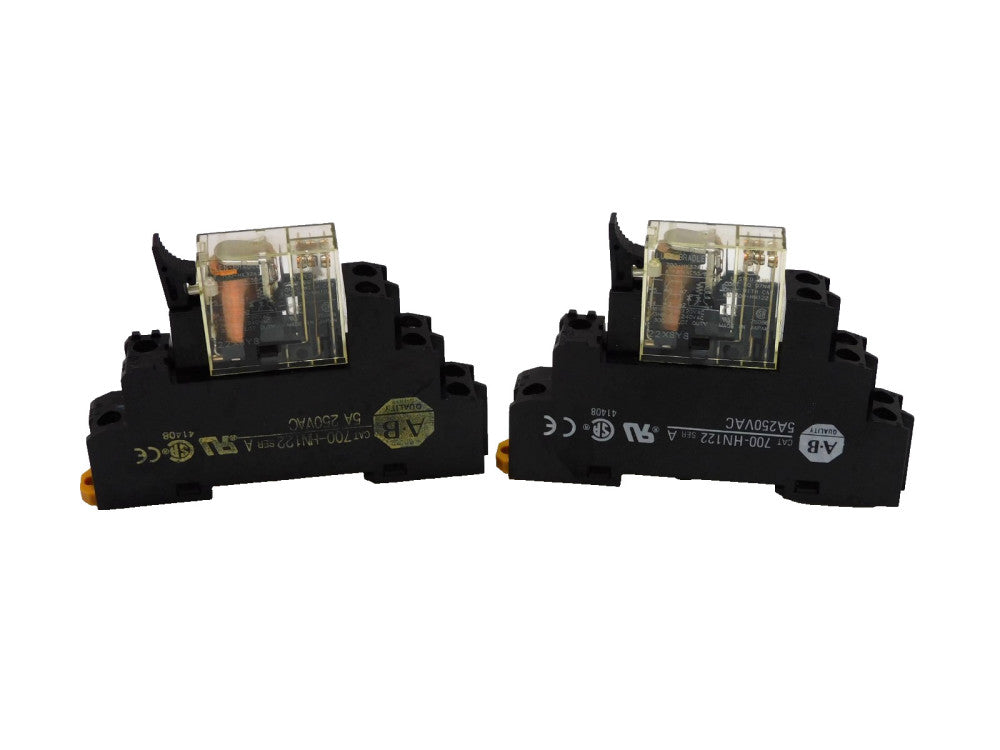 Allen Bradley 700-Hk32A1-4 Ser A Relay 120v coil W/ Base 700-HN122 Lot Of 2