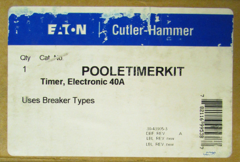 EATON CUTLER HAMMER POOLETIMERKIT Grasslin Controls GM40E B 120 GM40 Elec Timer