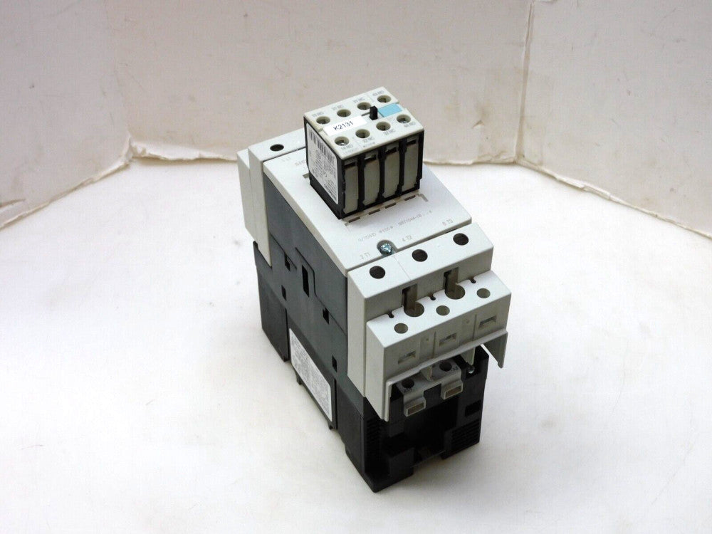 SIEMENS 3RT1044-1B..4 CONTACTOR 24V COIL W/ 3RH1921-1HA22
