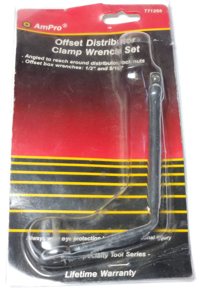 AMPRO T71255 OFFSET Distributor Wrench 1/2" ONLY Angled Clamp Wrench