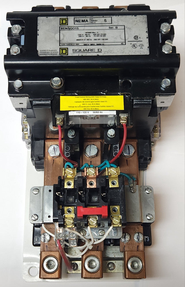 SQUARE D 8536SGO1V06 S06 Size 5 8536SGO1S 120 VAC Coil Starter