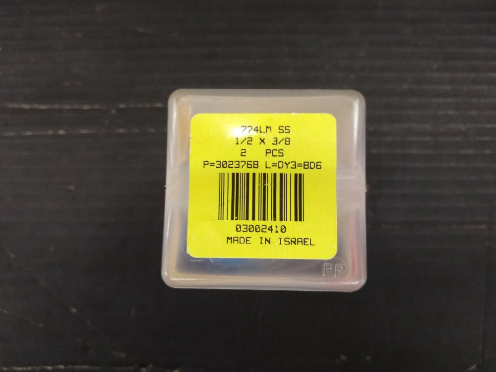 New, Ham-Let, 774LM-SS-1/2 X 3/8, Male Bulkhead Connector