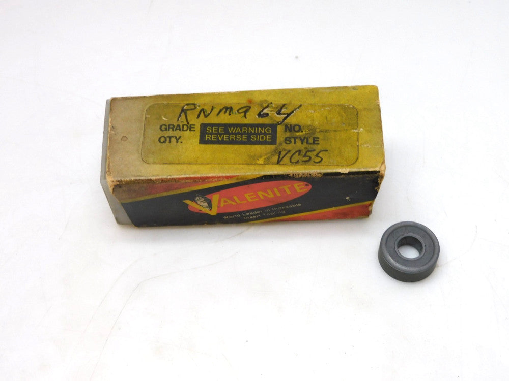 LOT OF 7 VALENITE RNMA64 CARBIDE INSERT VC55