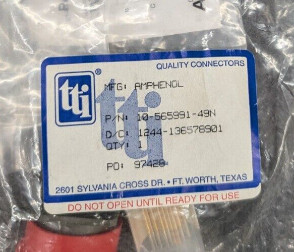 New, Amphenol, 10-565991-49N, Circular MIL Spec Connector LJT 24C 22#22D