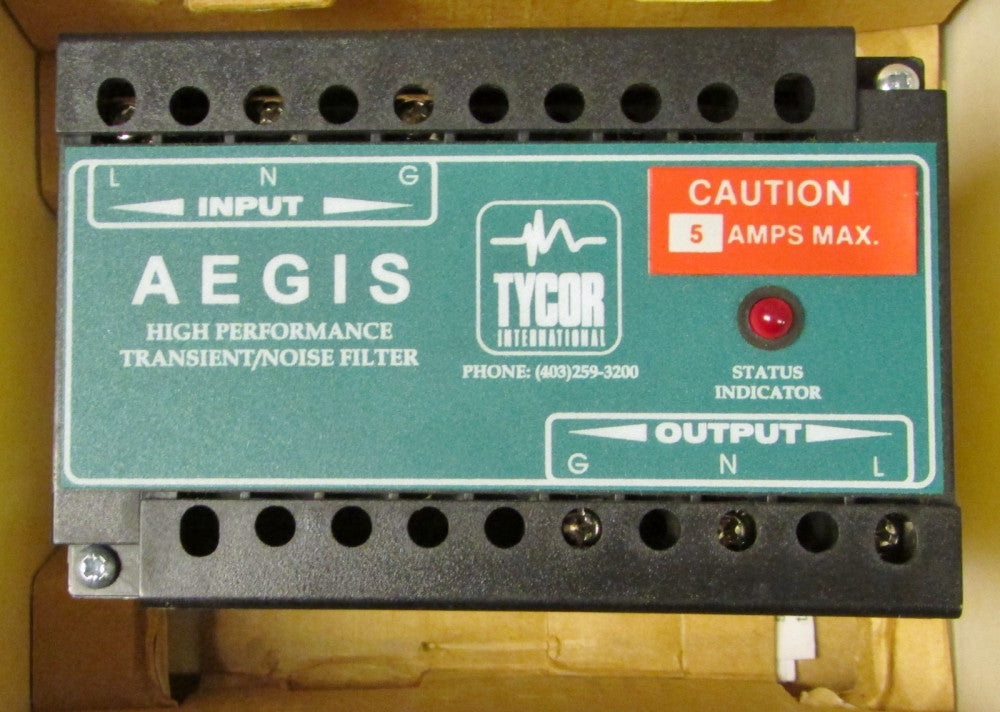 CUTLER HAMMER TYCOR AGS 120 5 X 120VAC AEGIS Surge Suppressor 05 118105 10