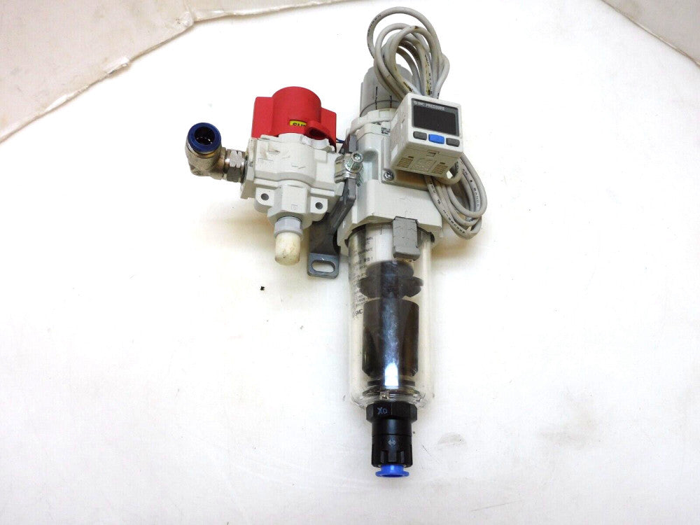 SMC AIR VALVE ASSEMBLY W/ VHS30-03A AW30-03BD-B ISE30A-01-C