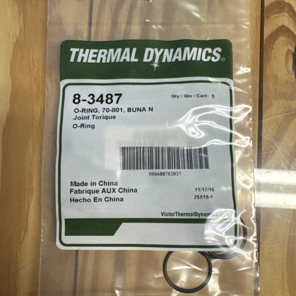Thermal Dynamics 8-3487 O-Ring (Pack of 5)