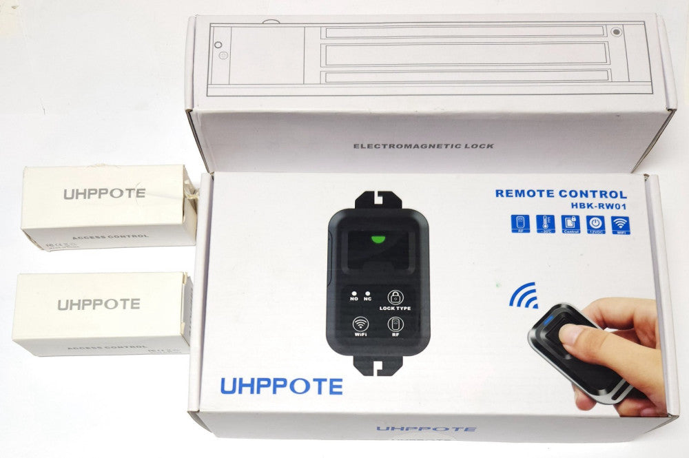 UHPPOTE HBK RW01 Remote Control Electromagnetic Door Lock Kit 12 VDC WiFi Contro