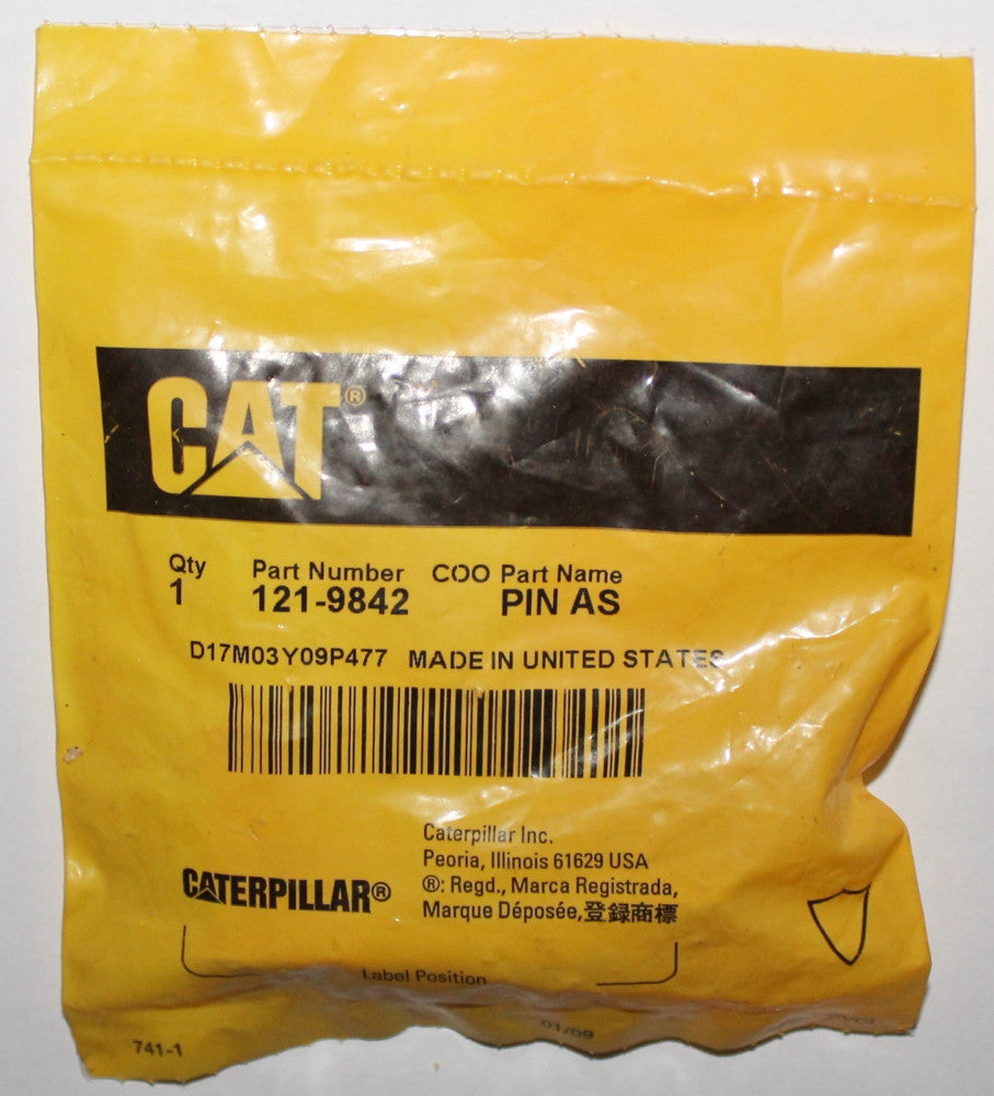CATERPILLAR CAT 121 9842 PIN AS Pin Assembly with Clip D17M03Y09P477