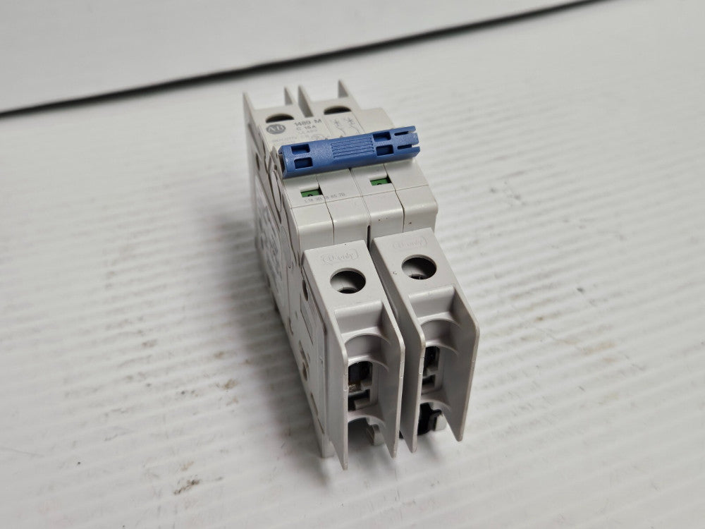 ALLEN BRADLEY CIRCUIT BREAKER 1489-M C15A 15 A AMP 2P 2 POLE 480Y/277V - USED