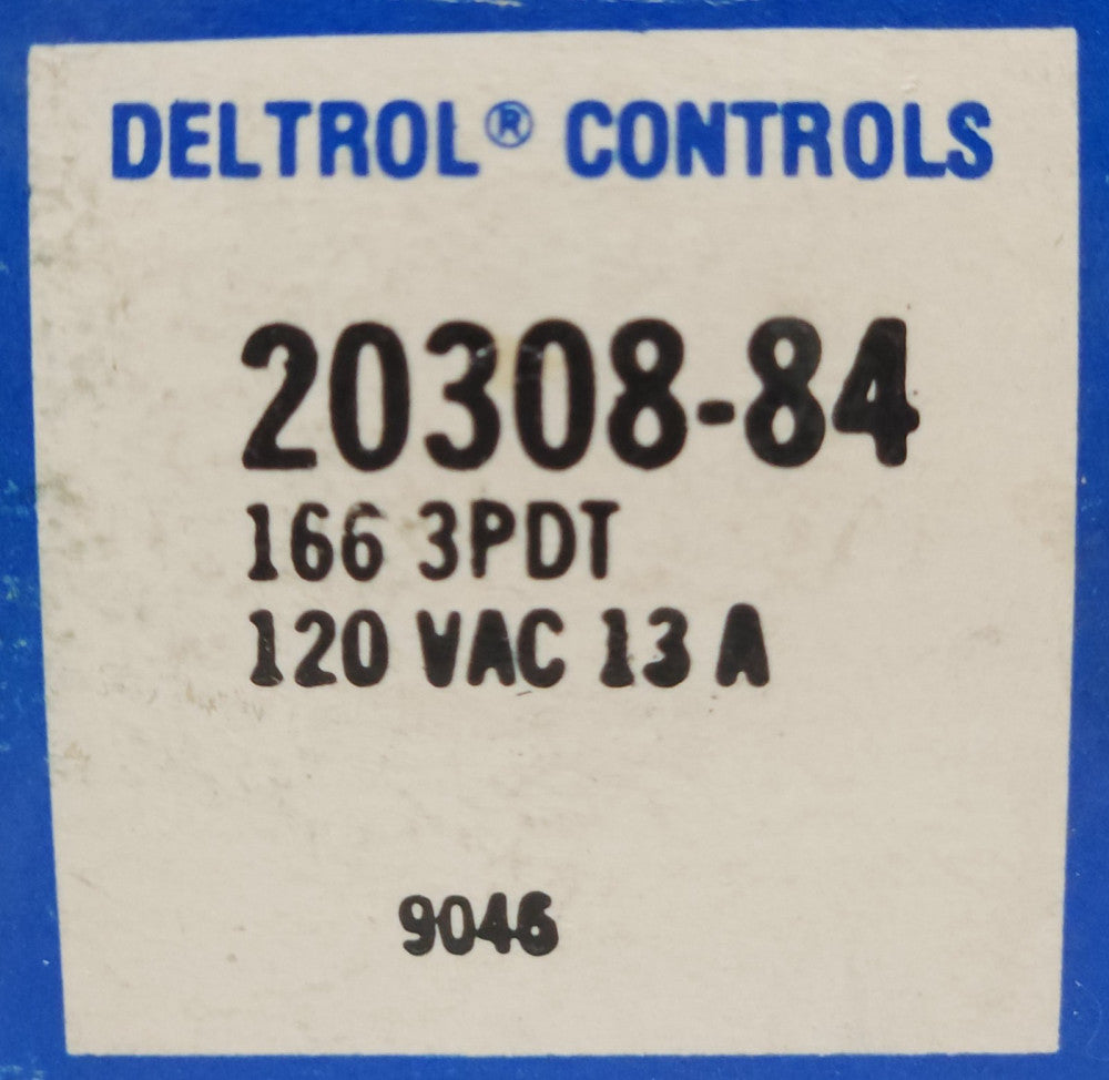 DELTROL 20308 84 166 3PDT 120 VAC 13 AMP 11 Blade