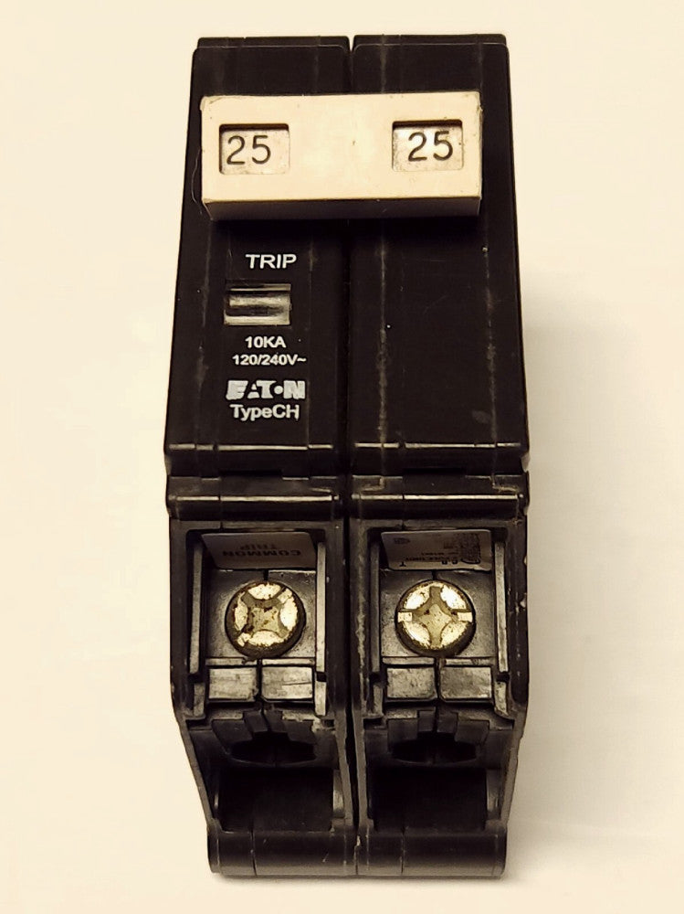EATON CUTLER HAMMER CHF225 2 Pole 25 AMP Type CH Circuit Breaker