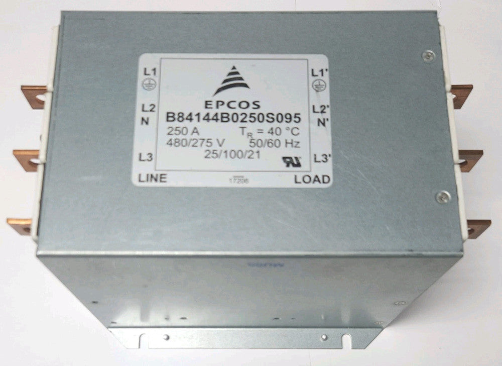 EPCOS B84144B0250S095 LINE FILTER 250 AMP 275 480 VAC 25/100/21 50/60 Hz