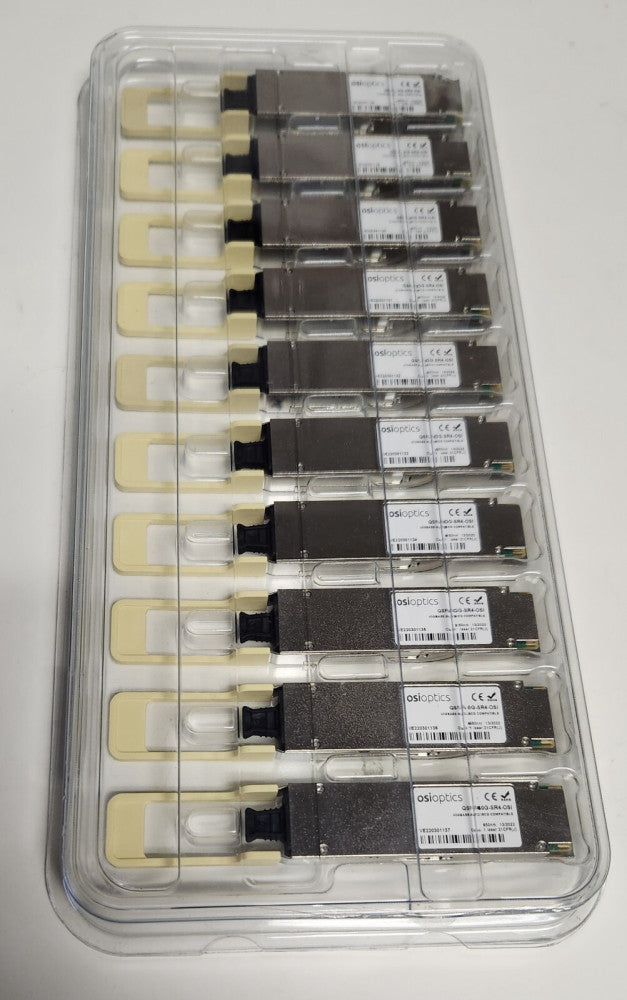 LOT OF 10 OSIOPTICS QSFP 40G SR4 OSI 40GBASE SR4 CISCO Compatible Transceiver