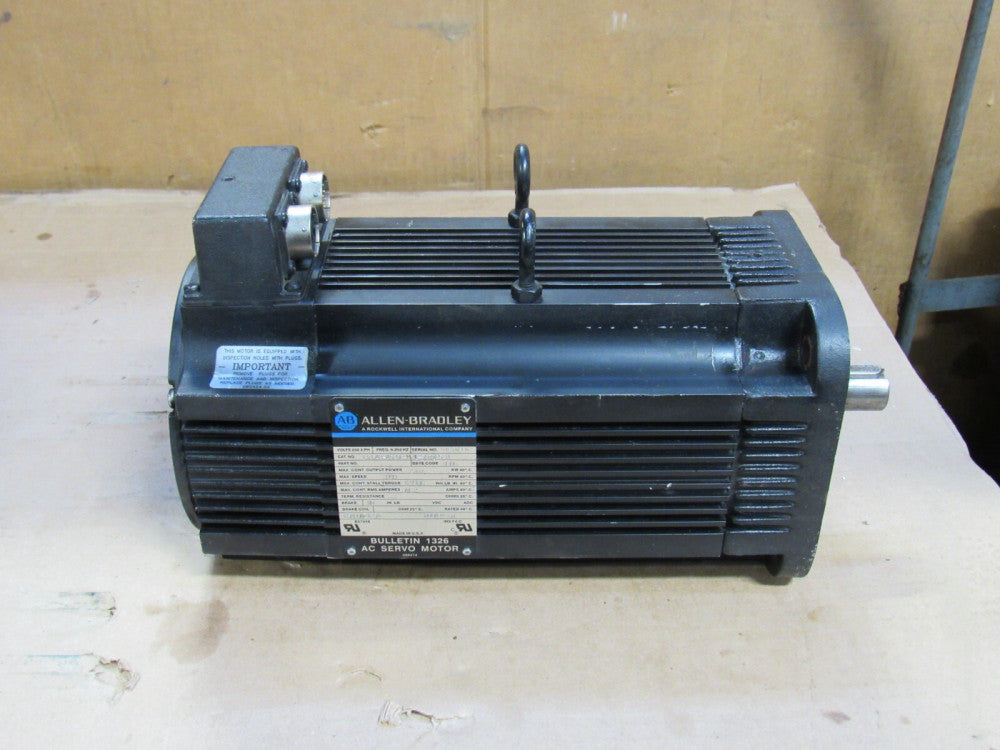 ALLEN BRADLEY AC SERVO MOTOR 1326AB-A520E-M2L SER B 230V 2.63 KW 3000RPM 3PH