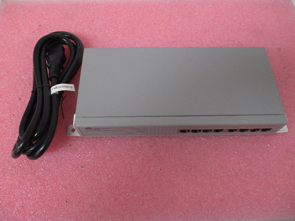 ALLIED TELESIS AT-GS908L 8 PORT 10/100/1000 BASE-T GIGABIT ETHERNET SWITCH WITH