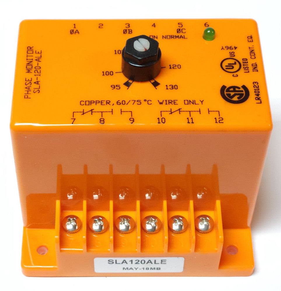ATC DIVERSIFIED Electronics SLA 120 ALE Phase Sequence & Loss Monitor 95-130 VAC